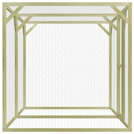 Poulailler 3X1,5X1,5 M Bois De Pin Imprégné