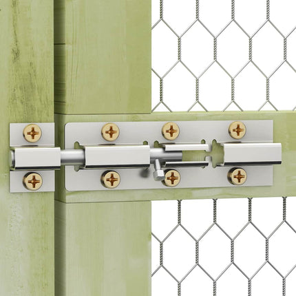 Poulailler 3X1,5X1,5 M Bois De Pin Imprégné