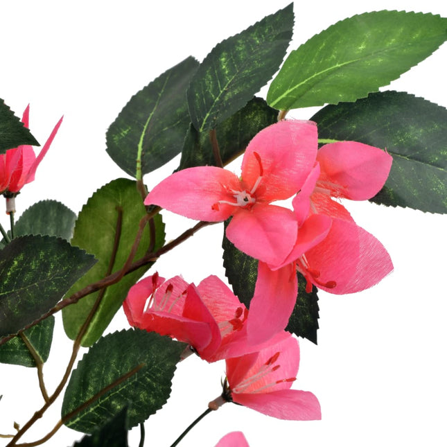 Plante Artificielle Rhodondendron Avec Pot Rose 165 Cm