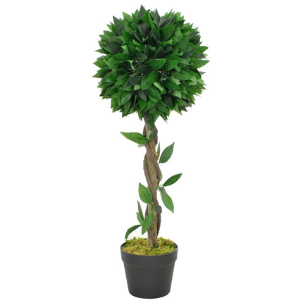Plante Artificielle Laurier Avec Pot Vert
