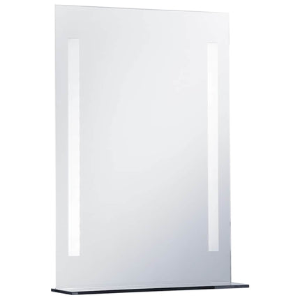 Miroir Mural À Led Pour Salle De Bains Avec Étagère