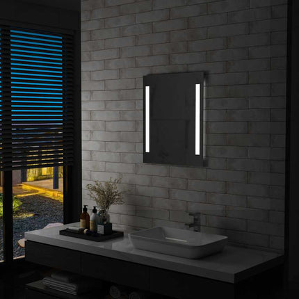 Miroir Mural À Led Pour Salle De Bains Avec Étagère
