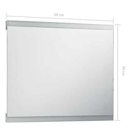 Miroir Mural À Led De Salle De Bain Et Capteur Tactile
