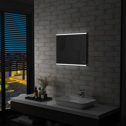 Miroir Mural À Led De Salle De Bain Et Capteur Tactile