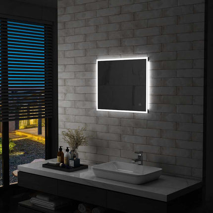 Miroir Mural À Led De Salle De Bain Et Capteur Tactile