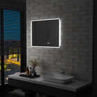 Miroir À Led Et Capteur Tactile Et Affichage D'heure