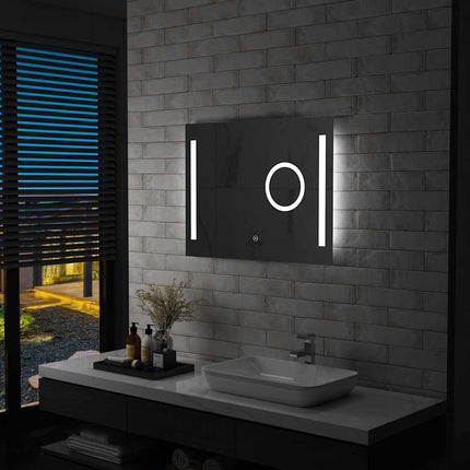 Miroir Mural À Led De Salle De Bain Et Capteur Tactile