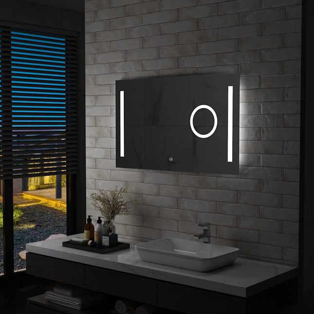 Miroir Mural À Led De Salle De Bain Et Capteur Tactile