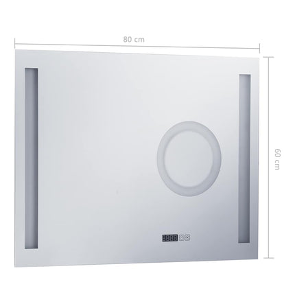 Miroir Mural À Led De Salle De Bain Et Capteur Tactile