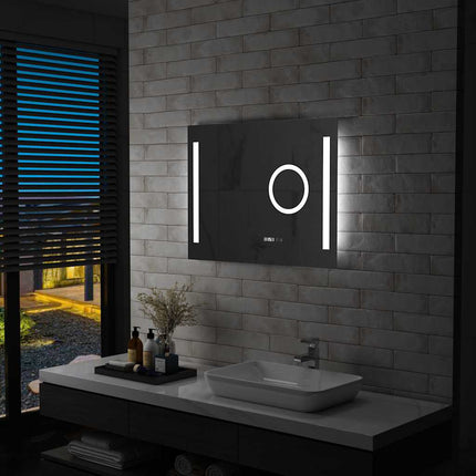 Miroir Mural À Led De Salle De Bain Et Capteur Tactile
