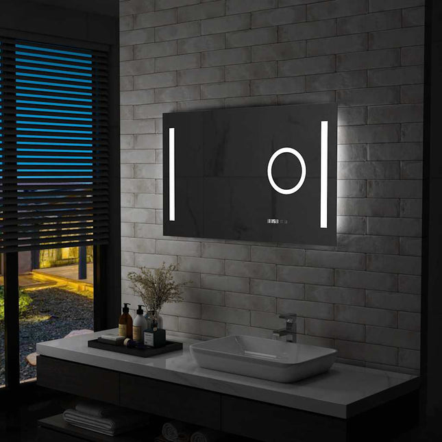 Miroir Mural À Led De Salle De Bain Et Capteur Tactile