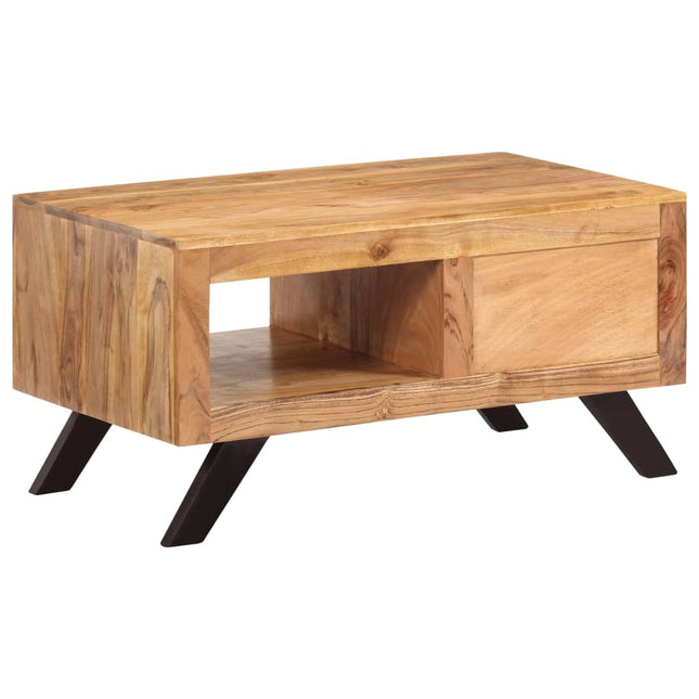 Table Basse 90X50X45 Cm Bois D'acacia Massif