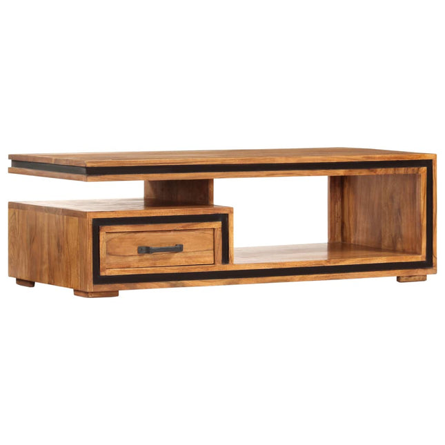 Table Basse 100X45X33 Cm Bois D'acacia Massif