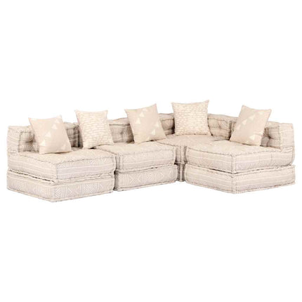 Pouf Modulaire À 2 Places Tissu