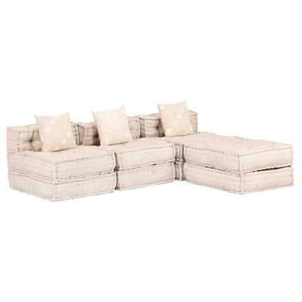 Pouf Modulaire À 2 Places Tissu