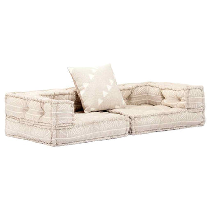Pouf Modulaire À 2 Places Tissu