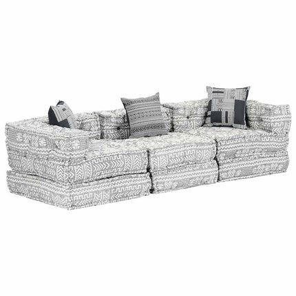 Pouf Modulaire À 2 Places Tissu