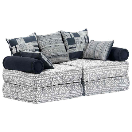 Pouf Modulaire À 2 Places Tissu