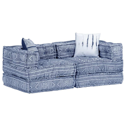 Pouf Modulaire À 2 Places Tissu