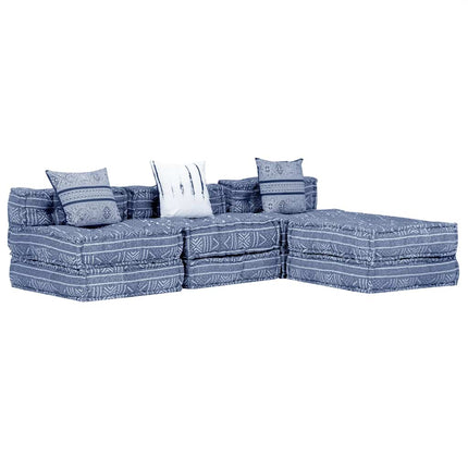 Pouf Modulaire À 2 Places Tissu