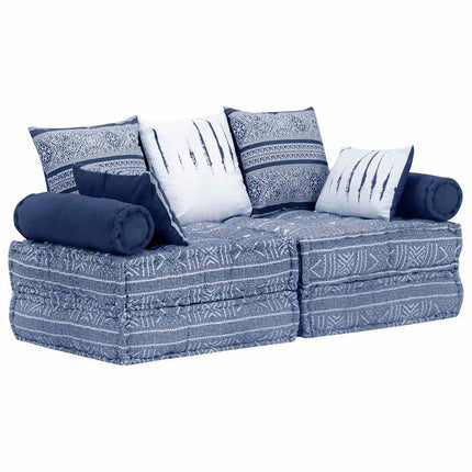Pouf Modulaire À 2 Places Tissu