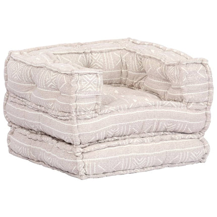 Pouf Modulaire À 2 Places Tissu