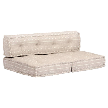 Pouf Modulaire À 2 Places Tissu