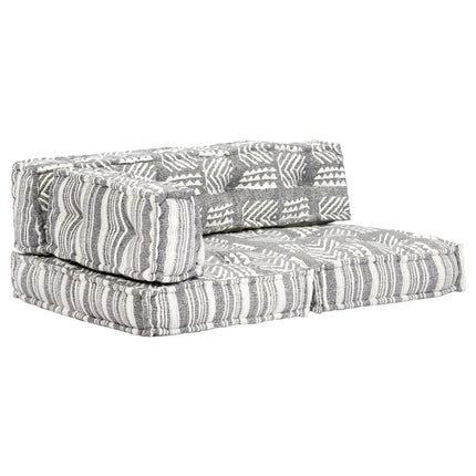 Pouf Modulaire À 2 Places Tissu