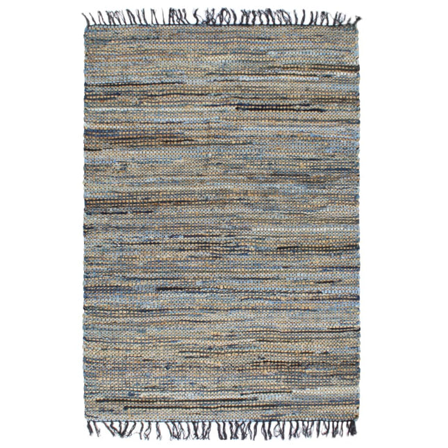 Tapis Chindi Tissé À La Main Denim Jute
