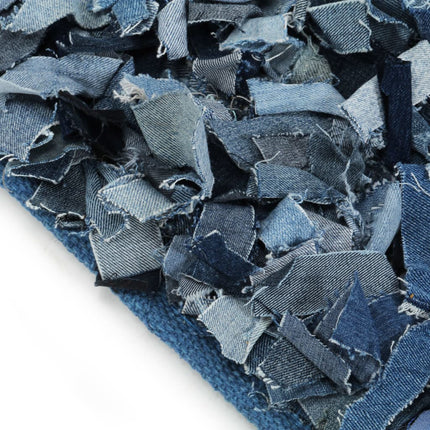 Tapis Shaggy Denim 120X170 Cm Bleu