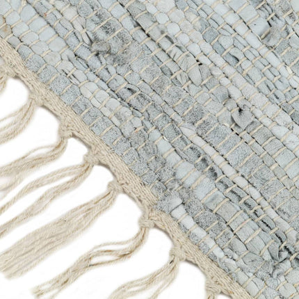 Tapis Chindi Tissé À La Main Cuir