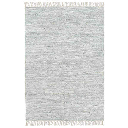 Tapis Chindi Tissé À La Main Cuir