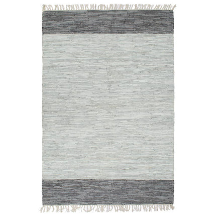 Tapis Chindi Tissé À La Main Cuir