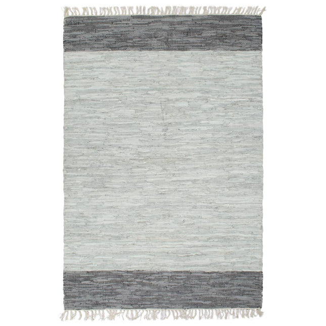 Tapis Chindi Tissé À La Main Cuir