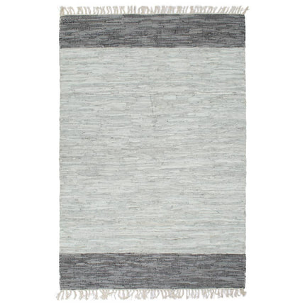 Tapis Chindi Tissé À La Main Cuir