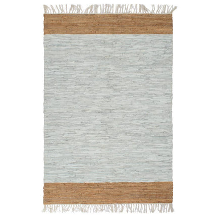 Tapis Chindi Tissé À La Main Cuir