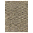 Tapis Chindi Tissé À La Main Cuir Coton Noir