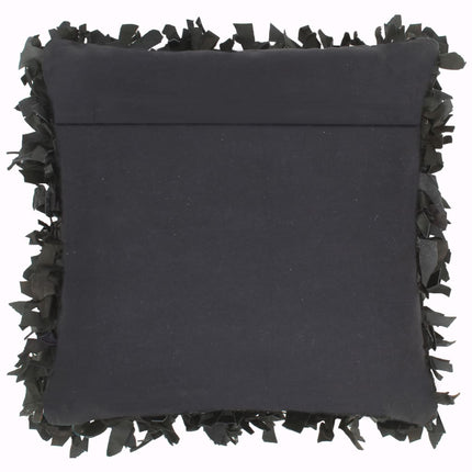 Coussins Shaggy Lot De 2 45X45 Cm Cuir Et Coton