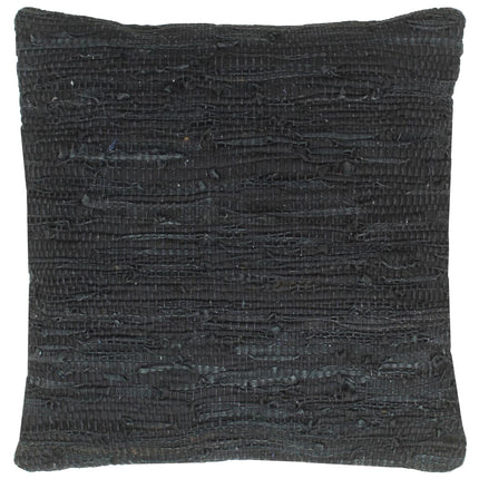 Coussins Chindi Lot De 2 Brun Roux 45X45 Cm Cuir Et Coton
