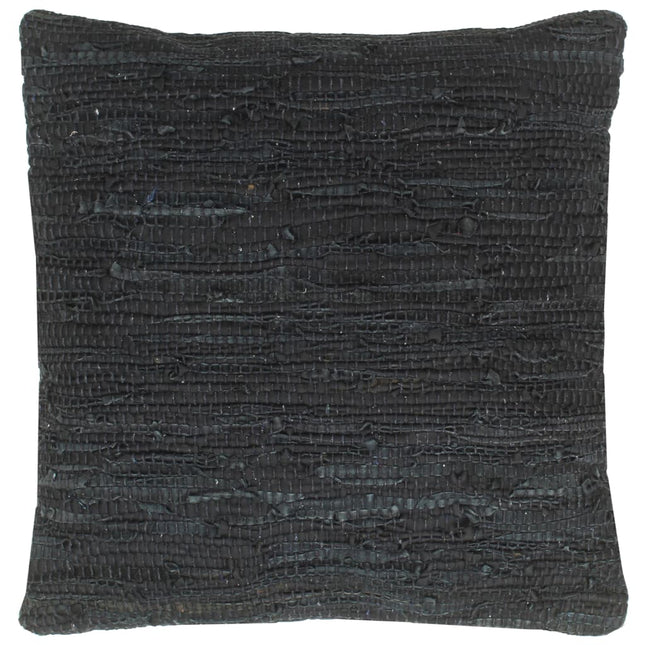 Coussins Chindi Lot De 2 Brun Roux 45X45 Cm Cuir Et Coton