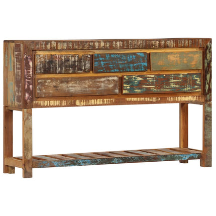 Buffet 120X30X75 Cm Bois De Récupération Solide