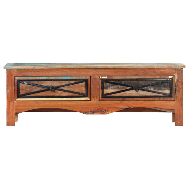 Meuble Tv 120X30X40 Cm Bois De Récupération Massif