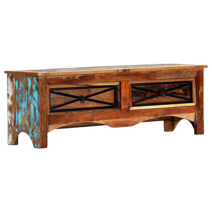 Meuble Tv 120X30X40 Cm Bois De Récupération Massif