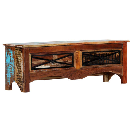 Meuble Tv 120X30X40 Cm Bois De Récupération Massif