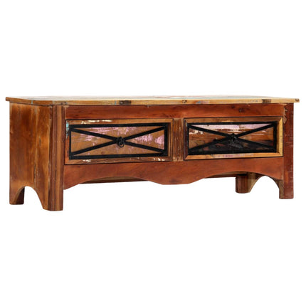 Meuble Tv 120X30X40 Cm Bois De Récupération Massif