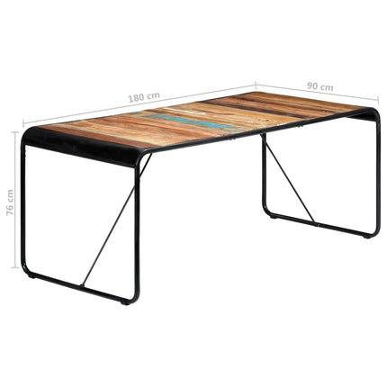 Table À Manger Bois De Récupération Massif