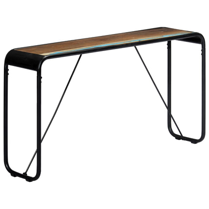 Table Console 140X35X76 Cm Bois De Récupération Massif