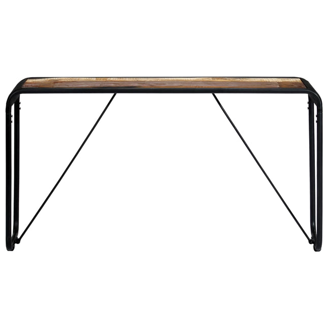 Table Console 140X35X76 Cm Bois De Récupération Massif