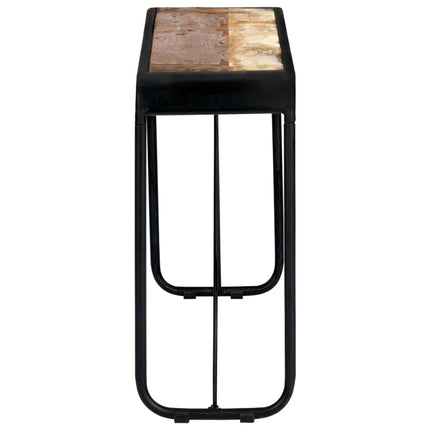 Table Console 140X35X76 Cm Bois De Récupération Massif