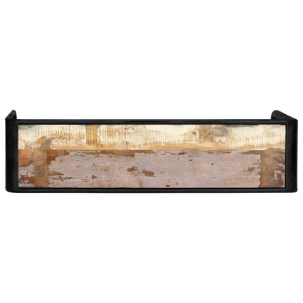 Table Console 140X35X76 Cm Bois De Récupération Massif